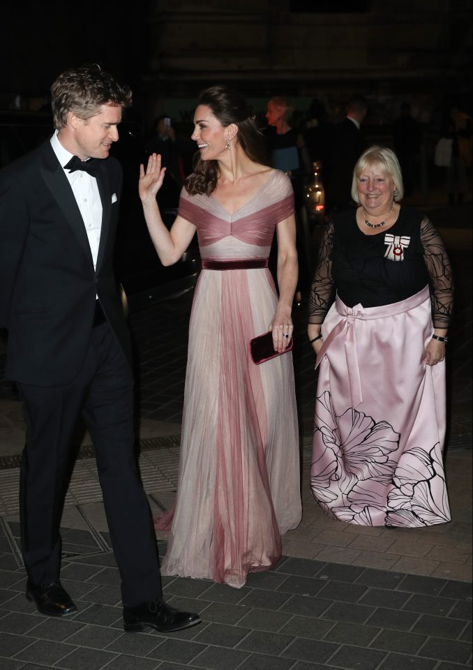  Tristram Hunt, Director of the V&A Museum, Catherine, Duchess of Cambridge, patron of 100 Women in Finance's Philanthropic Initiatives, and Colonel Jane Davis, Her Majesty's Vice Lord Lieutenant of Greater London