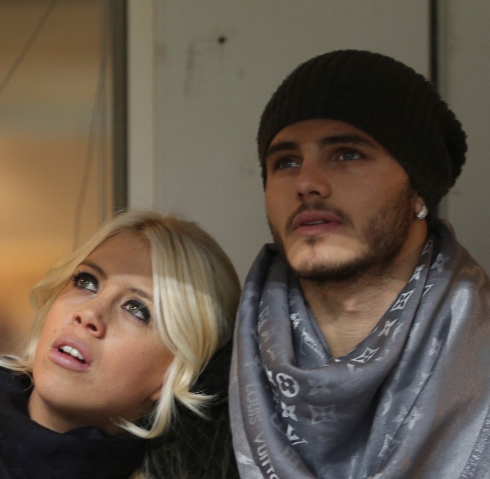  Icardi's wife Wanda Nara has had her car window 'smashed by a rock'