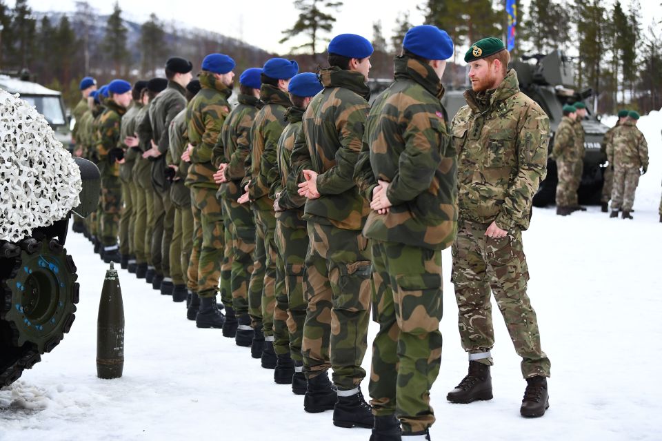  The duke spoke with Norwegian service personnel