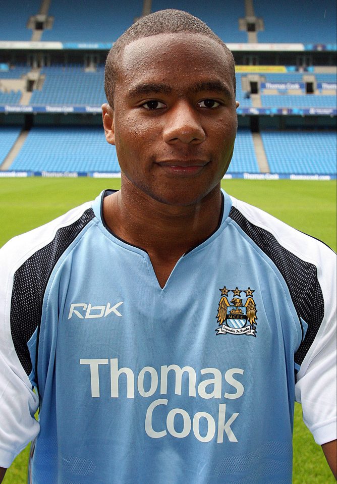  Nathan when he was plying his trade at Manchester City Football Club