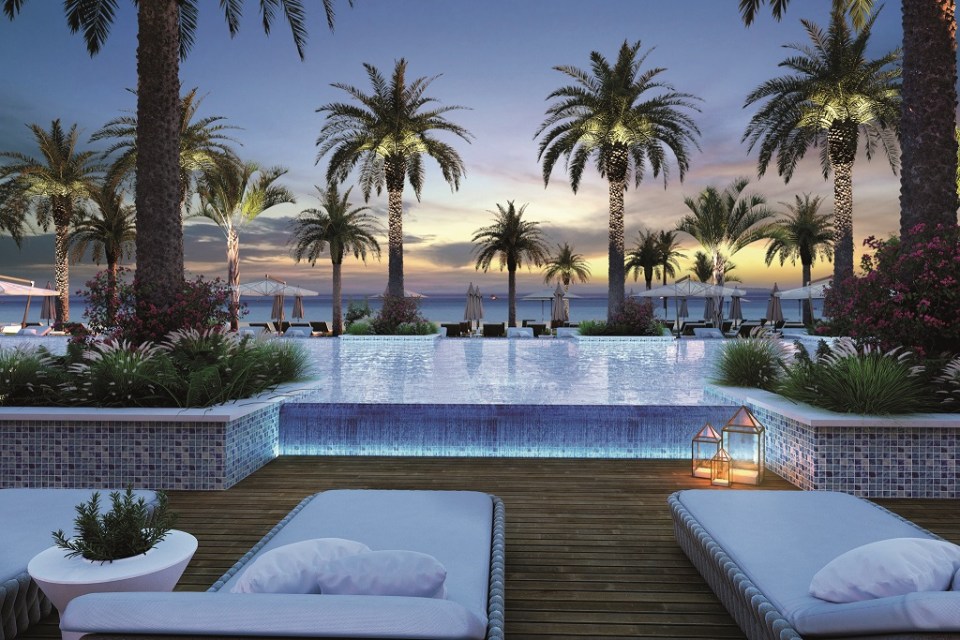  The Amavi Paphos Resort has two outdoor pools, three a la carte restaurants and three bars