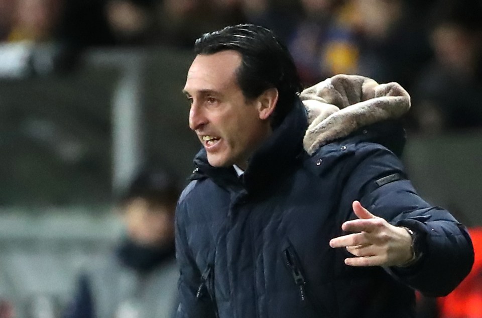  Unai Emery's side lost 1-0 against BATE Borisov in the Europa League yesterday