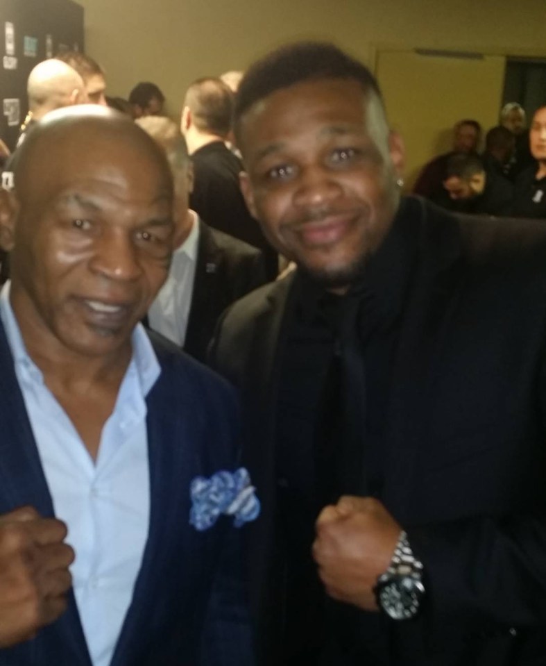 Miller with Mike Tyson