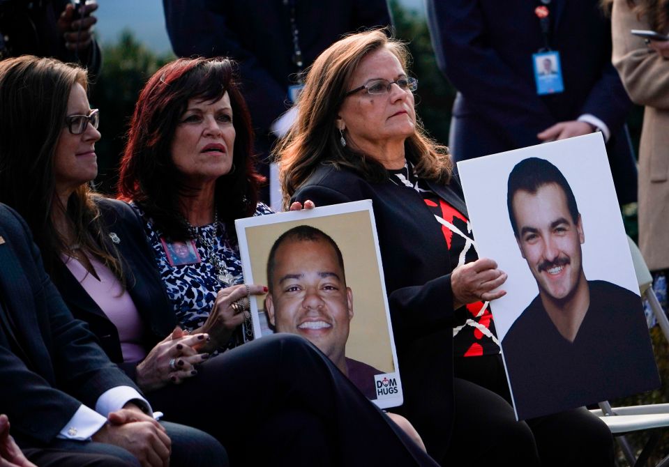  The relatives gathered in the Rose Garden in the white house to hear the news