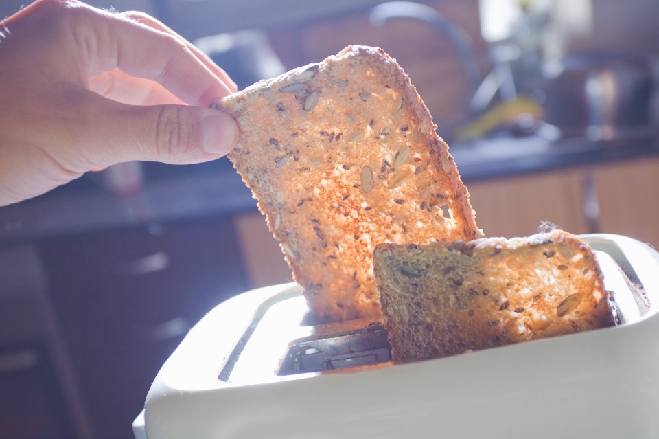 Researchers found toast should only be turned golden brown