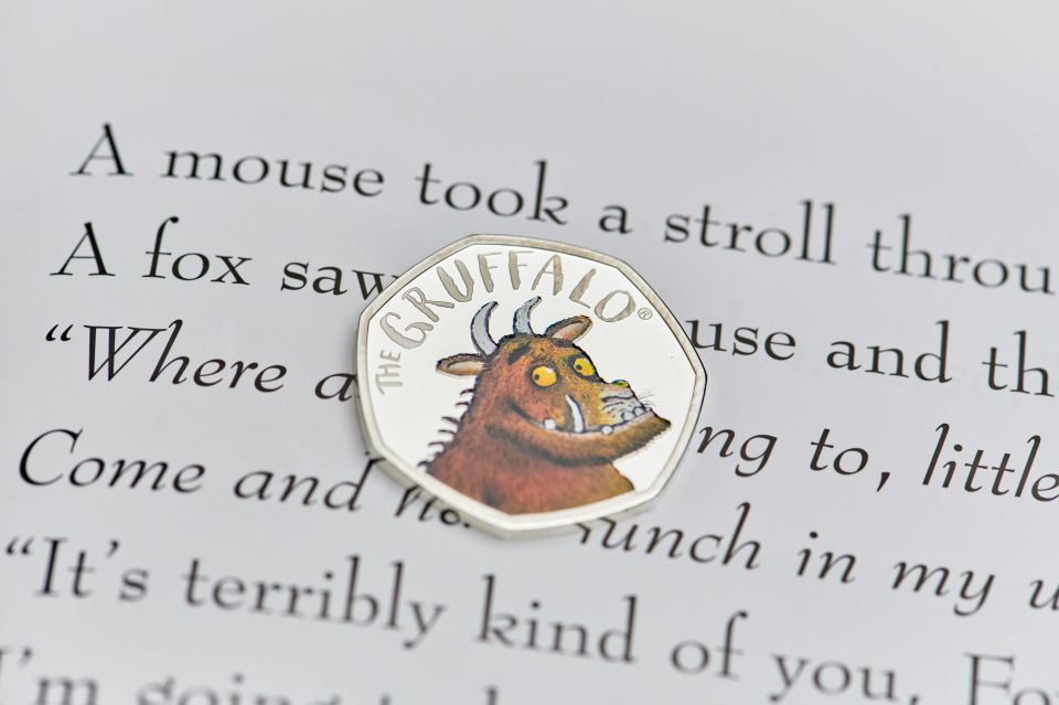 a coin that says the gruffalo on it