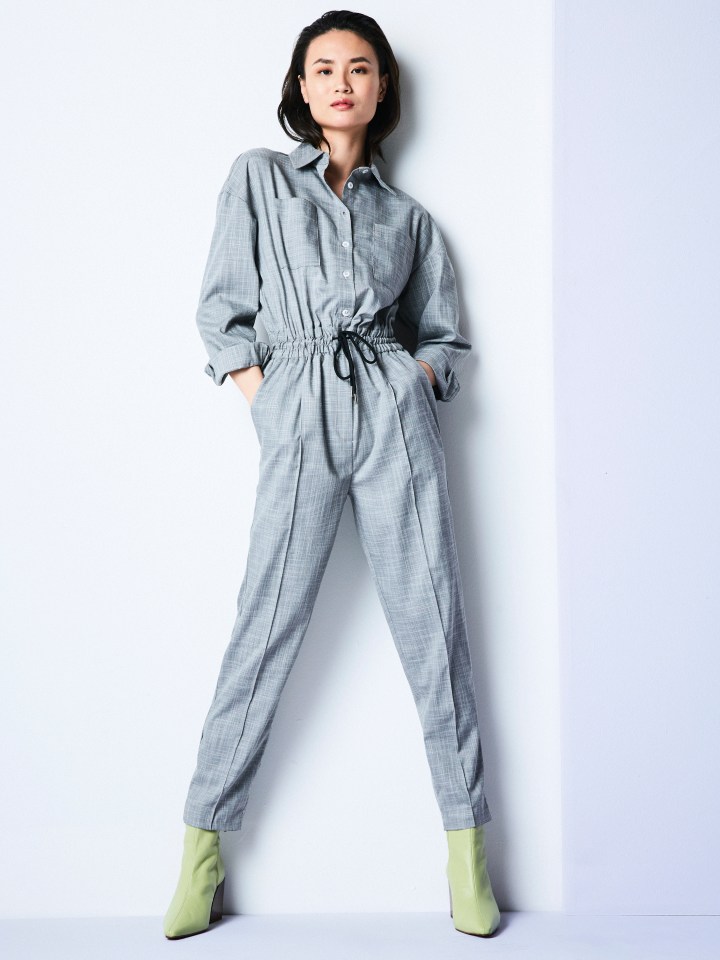 Fashion has come over all practical, and the boiler suit is a must-have. Just pull on and go. Add trainers for the school run or wear with heels at the weekend