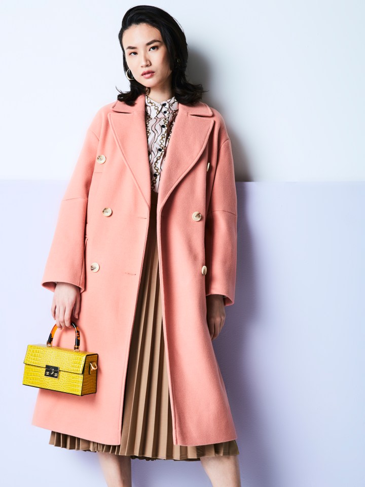 Mix blush tones with beige – this season’s top shade – for a look straight off the catwalk