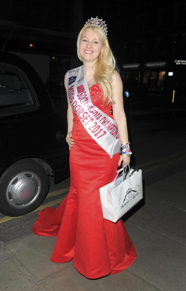  She competed in Miss England after winning Miss Dorset