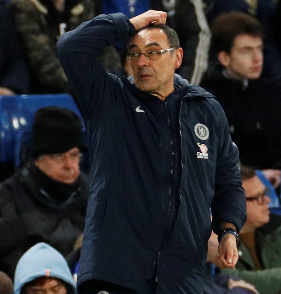  Maurizio Sarri is enduring his most pressurized week ever of cup football