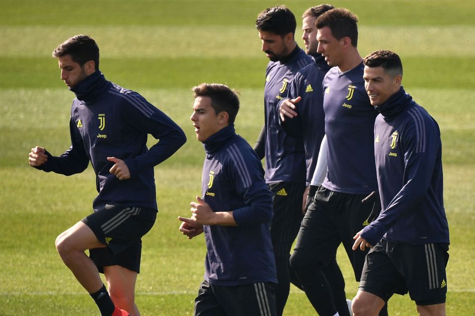  Juventus are getting ready for the Champions League clash with Atletico Madrid