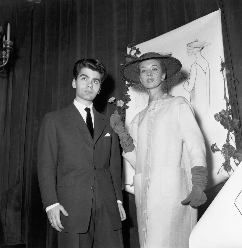  Here he is pictured in 1954 winning a fashion competition