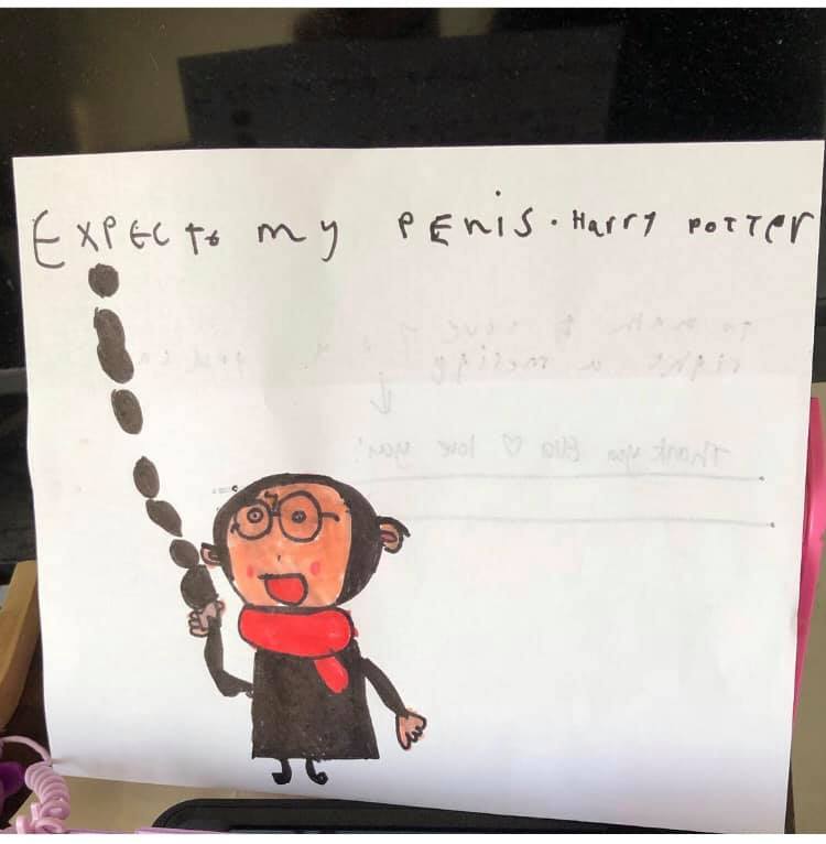  The card that Rachel's daughter drew