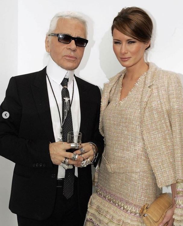  Here he is pictured with First Lady Melania Trump