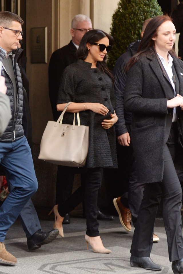  She was spotted leaving her hotel today ready for the baby shower