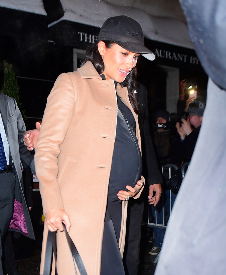 Meghan Markle as she left The Mark Hotel hours after her $300k Baby Shower