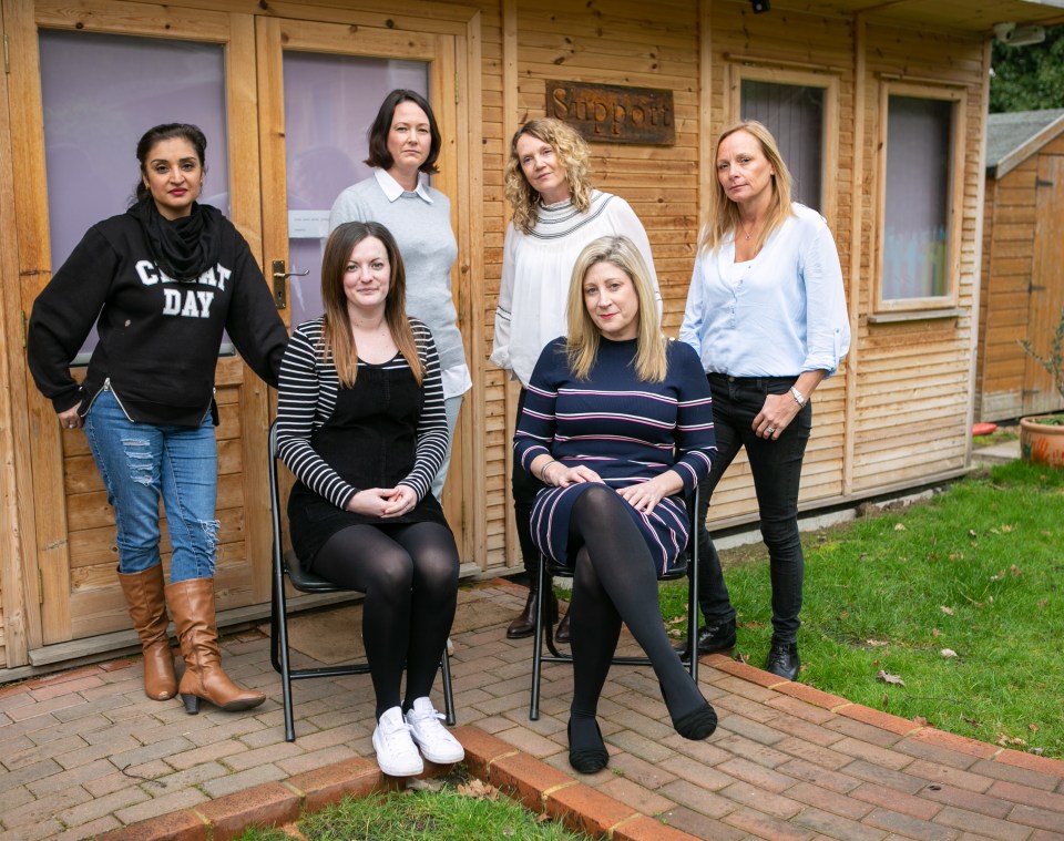  Refuge boss Charlotte Kneer, front right, and her team