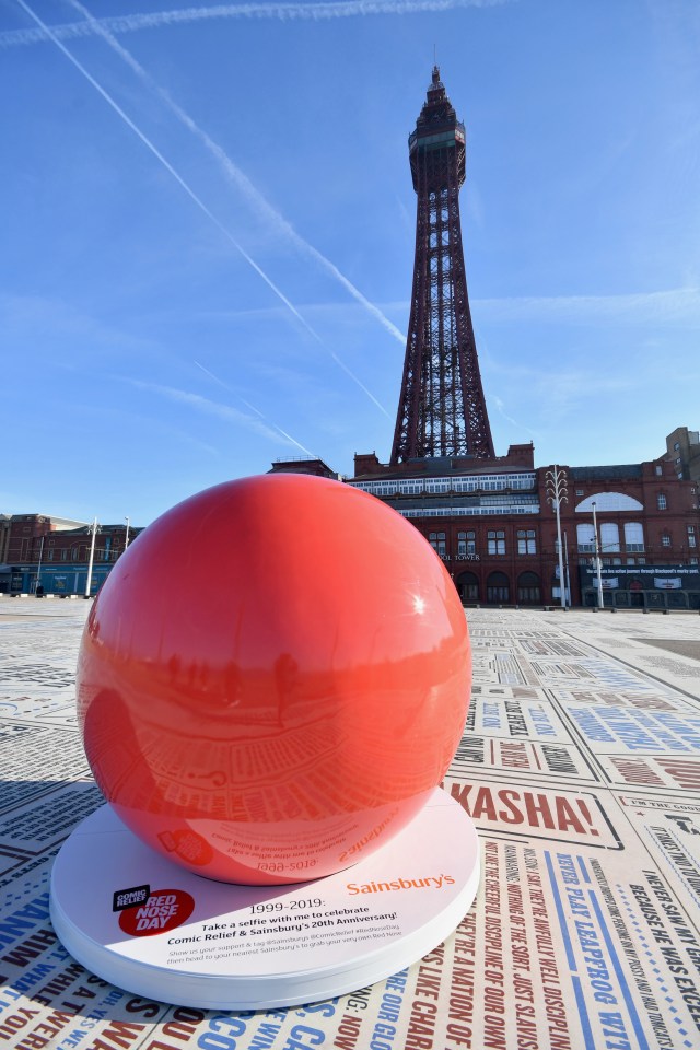  A proud red nose in Blackpool