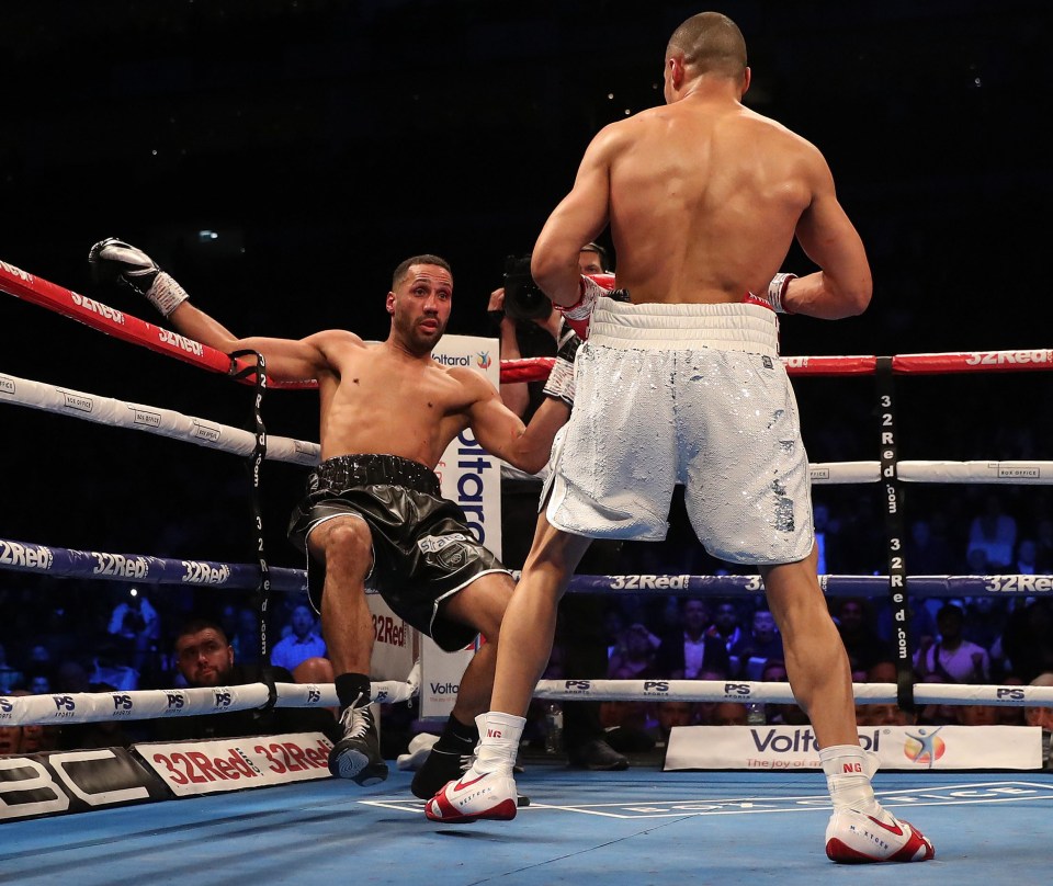 Chris Eubank Jr had James DeGale on the ropes several times during the fight