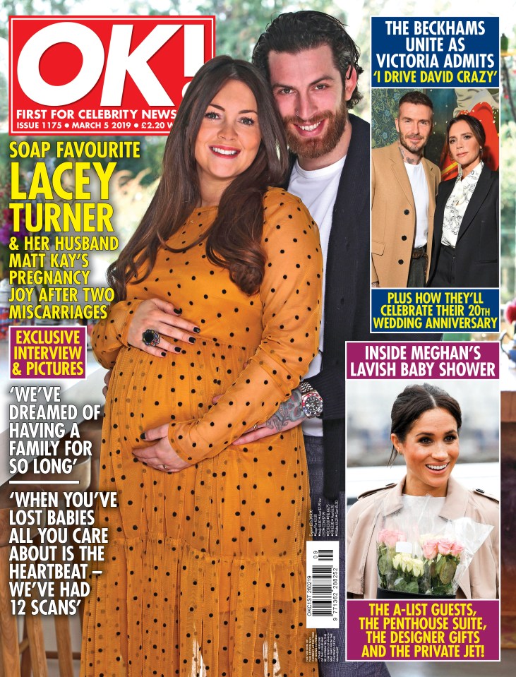  Lacey opens up about her pregnancy in the latest issue of OK! Magazine