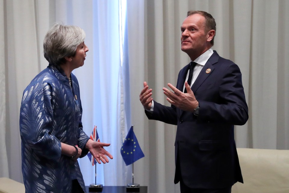  Prime Minister Theresa May meets with EU Council President Donald Tusk