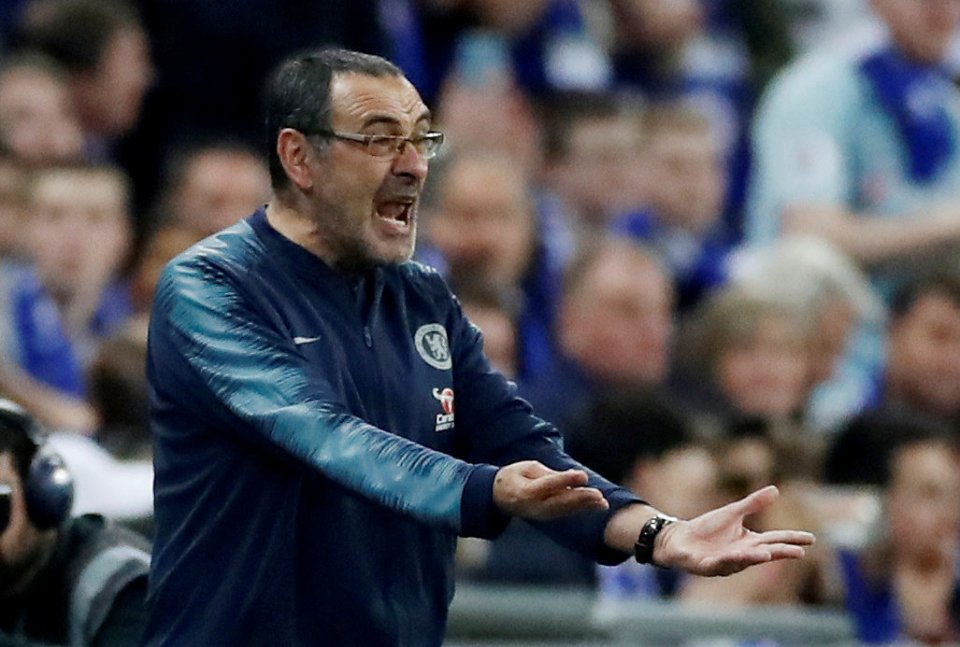  Chelsea boss oss Maurizio Sarri was furious at Wembley when Kepa would not go off but later claimed it was a misunderstanding over the keeper's injury