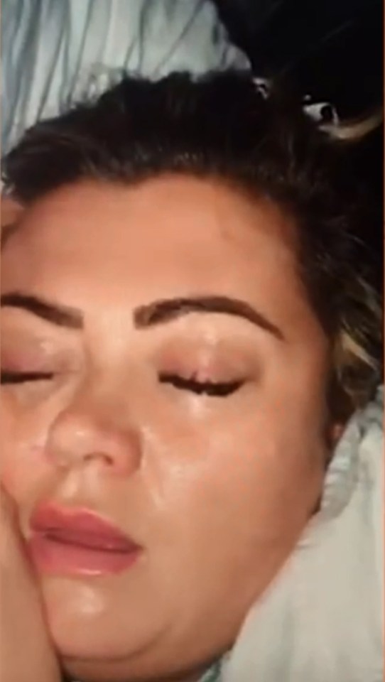  Gemma was humiliated when Arg posted a video of her asleep on Instagram