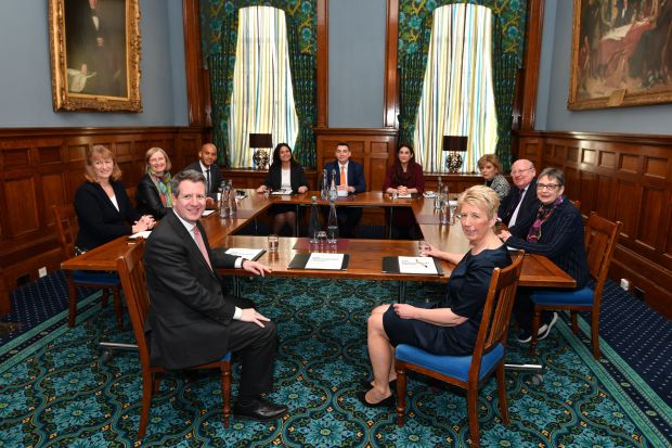 Clockwise from left: Independent Group's Chris Leslie, Joan Ryan, Sarah Wollaston, Chuka Umunna, Heidi Allen, Gavin Shuker, Luciana Berger, Anna Soubry, Mike Gapes, Ann Coffey and Angela Smith at their first meeting