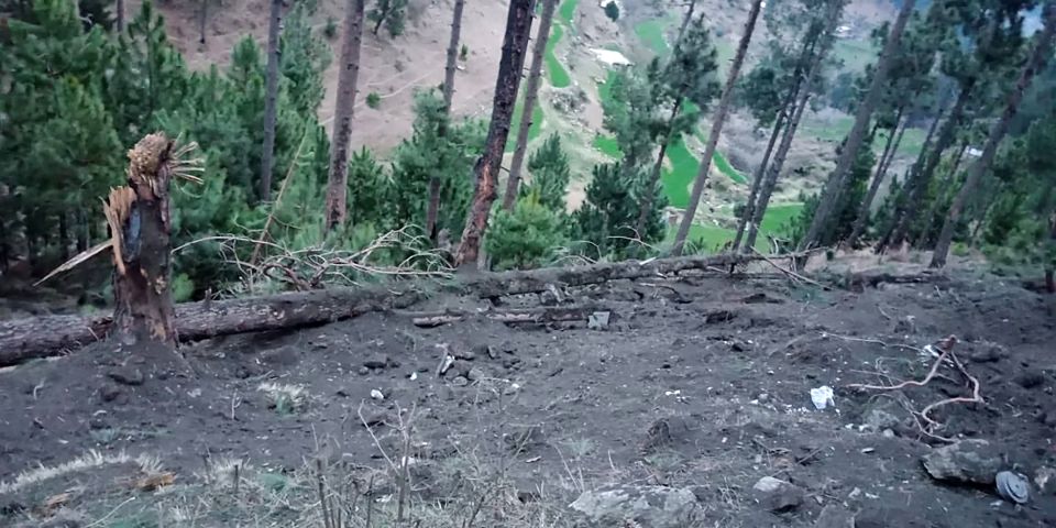  Islamabad has released the images playing down the air strikes which they claim targeted a rural area and caused no masterial damage