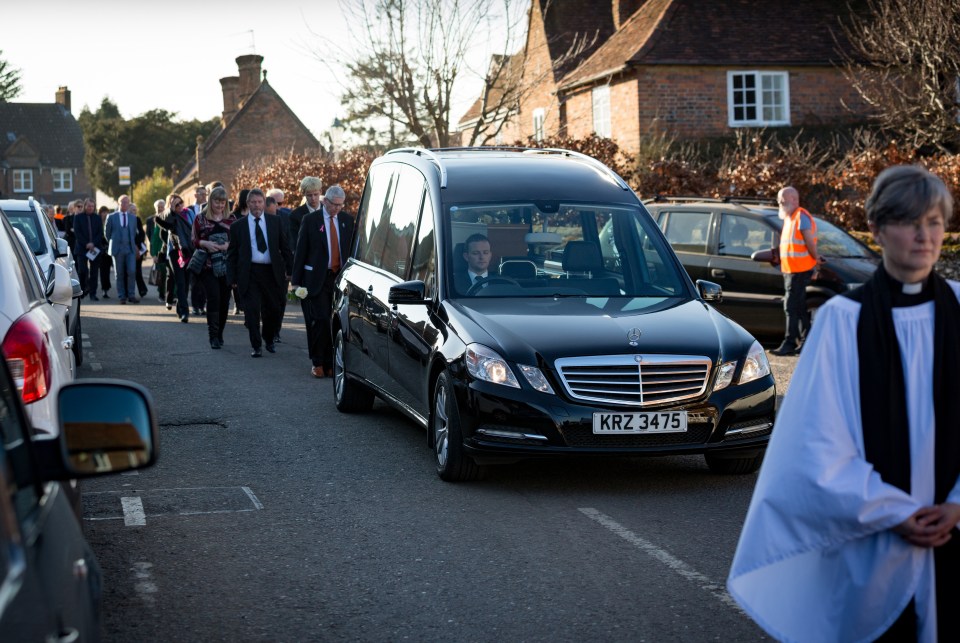  Friends and family were allowed to pay their final respects today