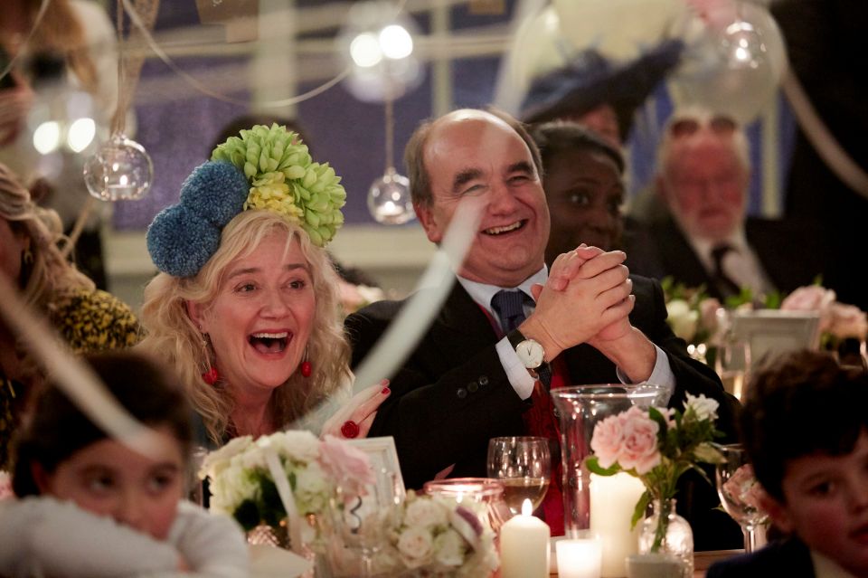  Sophie Thompson and David Haig seem to be having a laugh filming the remake