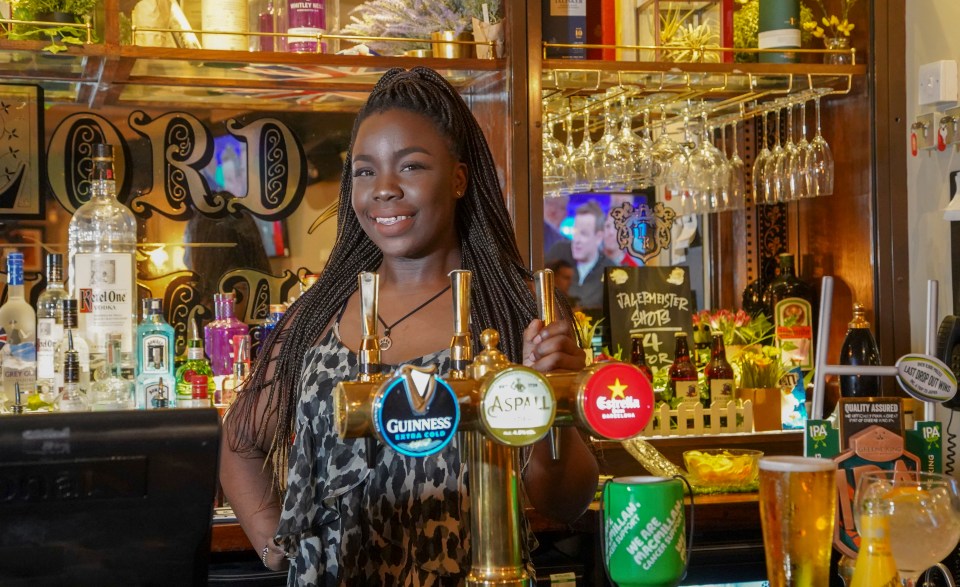  After being made homeless, determined Wendy Omollo, 28, turned her life around with pub chain Greene King