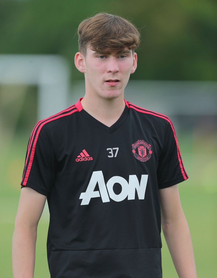  Garner - who is known as Jimmy - signed a professional contract at United last summer