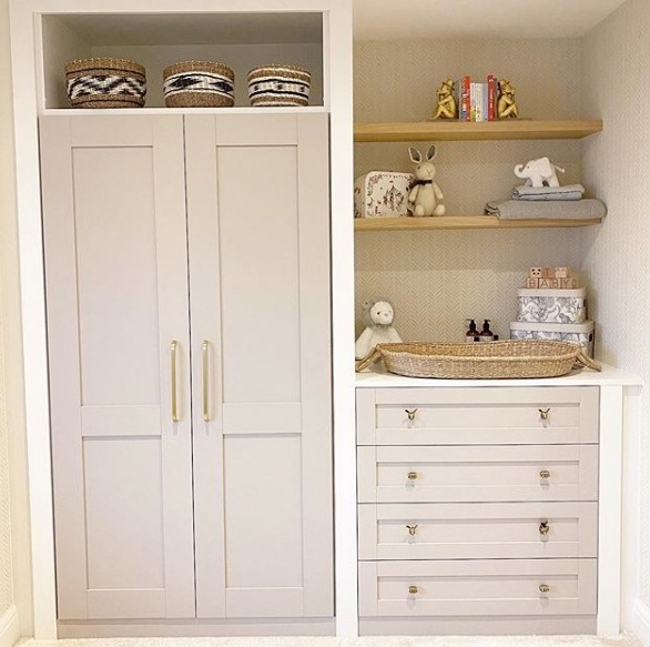  The baby's room features lots of space for all tiny amazing clothes