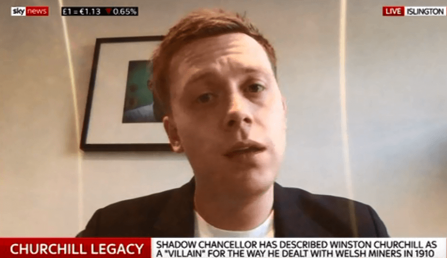  Owen Jones was speaking on Sky News this afternoon