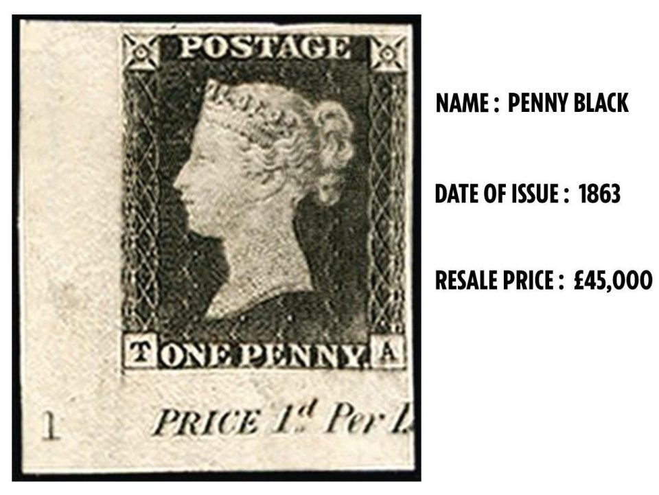  The Penny Black was the world's first stamp