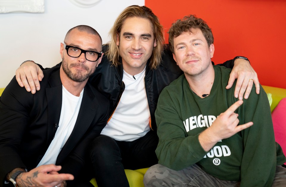  Busted featuring Matt Willis, Charlie Simpson and James Bourne are a British boyband