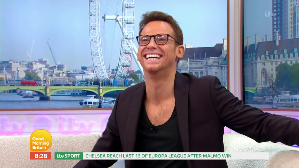  Joe was excited as he spoke about the baby news on GMB