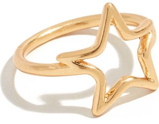  This delicate open ring pretty much goes with everything