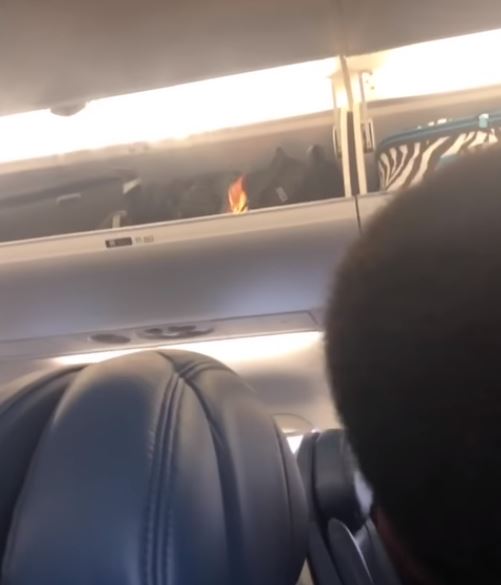  A fire broke out on a flight due to an e-cigarette