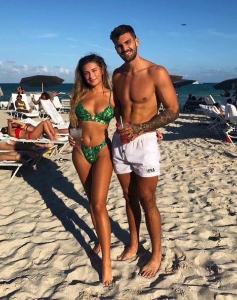 Zara and Adam in the Bahamas in November last year