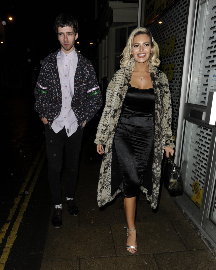  The blonde beauty had been out with a male pal at B’Nou Bar in Norwich on Saturday night