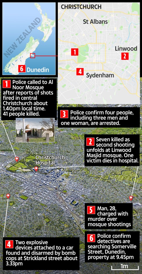 This map shows how the sickening attacks unfolded