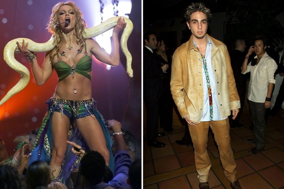 Britney Spears is alleged to have had an affair with Wade Roberts (both seen here in 2001) while she was dating Justin Timberlake