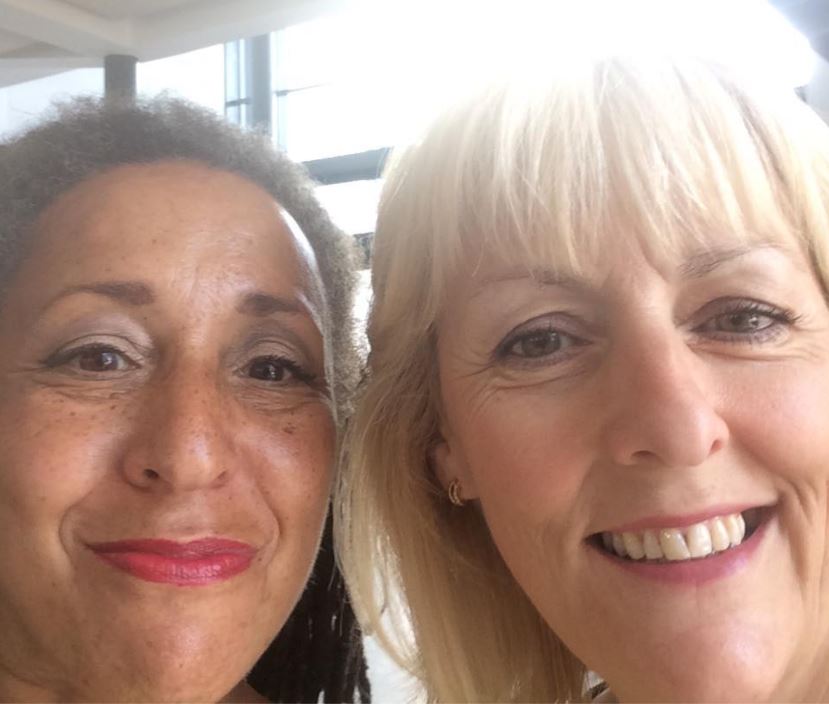  Suspended activist Jackie Walker (left) posing with Jennie Formby (right) now Labour's general secretary