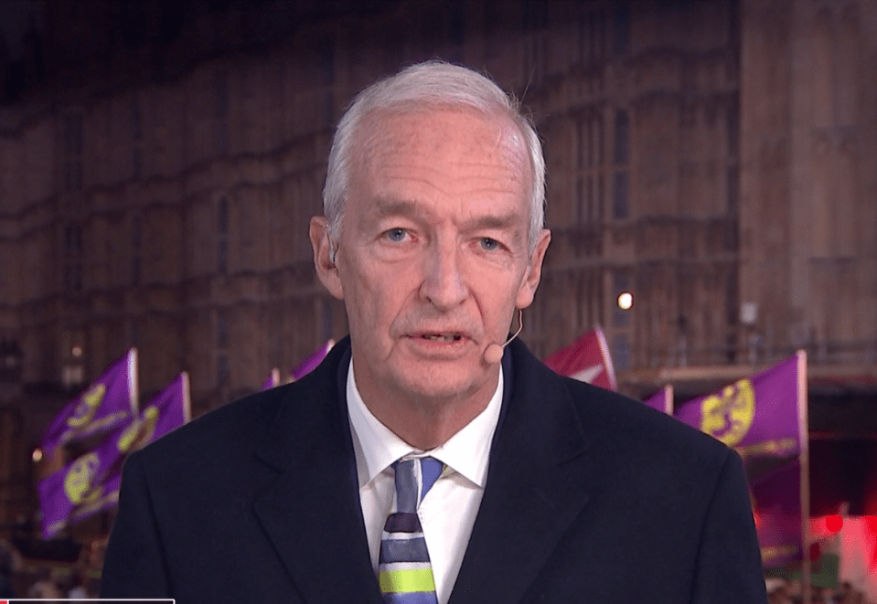  Jon Snow made the controversial observation during live coverage of the pro-Brexit protest in Westminster on March 29