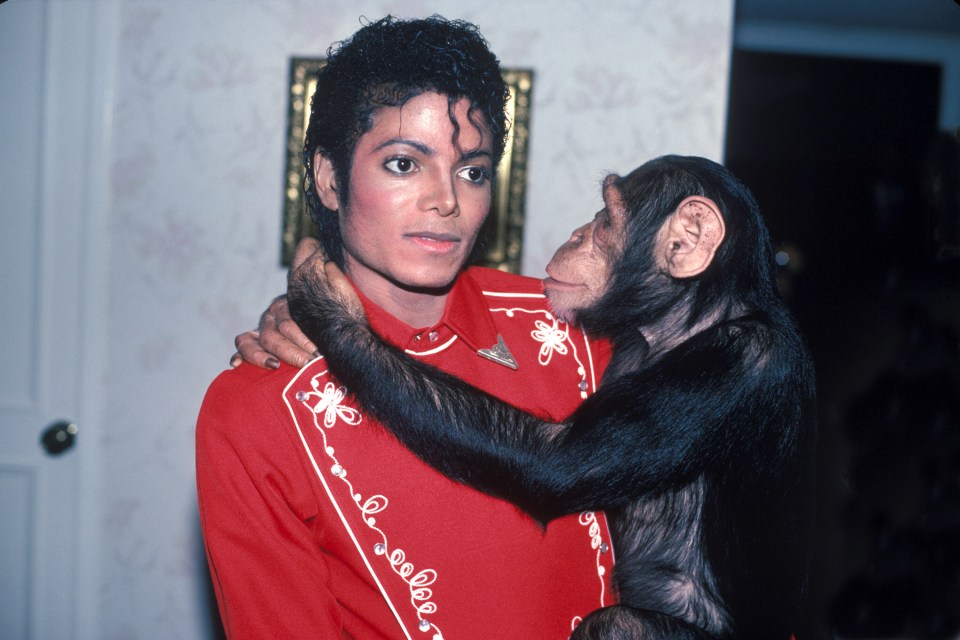  Best pals... Michael and Bubbles