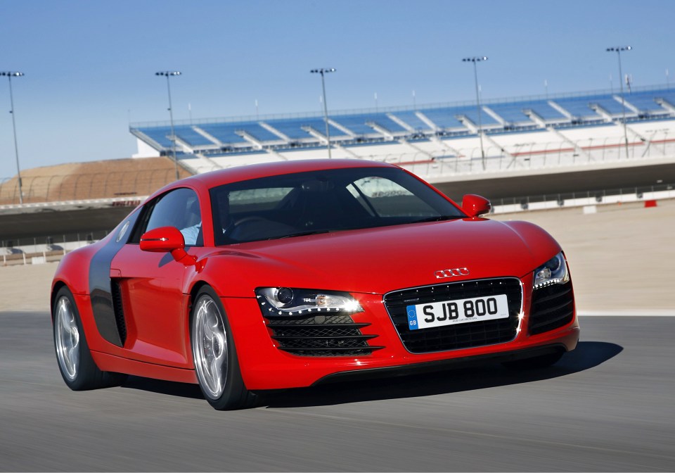  Son is the proud owner of a sleek Audi R8