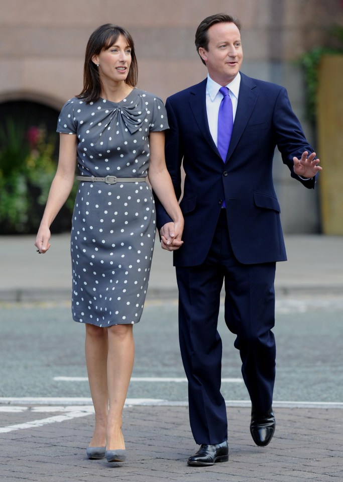  David Cameron's wife Samantha wore a £65 M&S polka dot dress to the Tory party conference