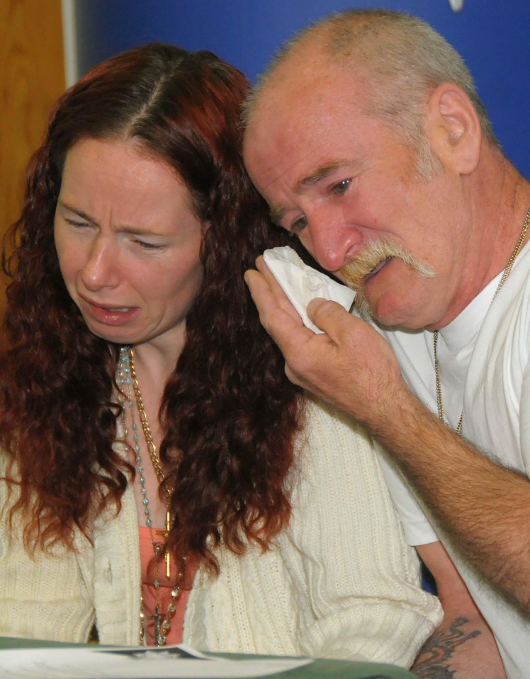  Mick Philpott and wife Mairead during a police press conference where they lied about starting the fire at their Derby home that killed six children